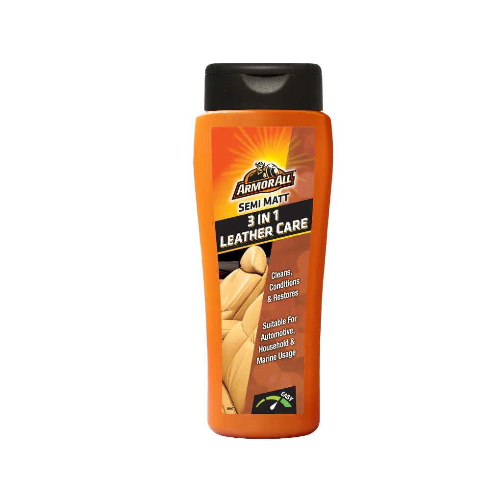 Armorall 3in1 Leather Care Cleaner Conditioner Restorer Gel Cream Semi Matt