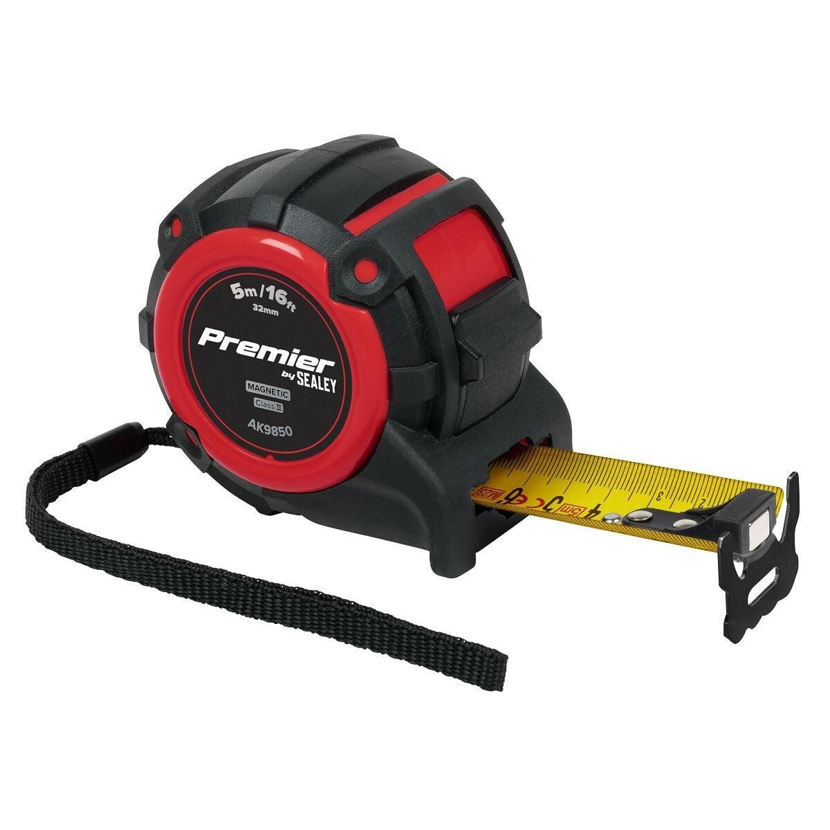 Sealey AK9850 Premier Metric/Imperial Tape Measure Extra-Wide Blade 5m(16ft) x 3