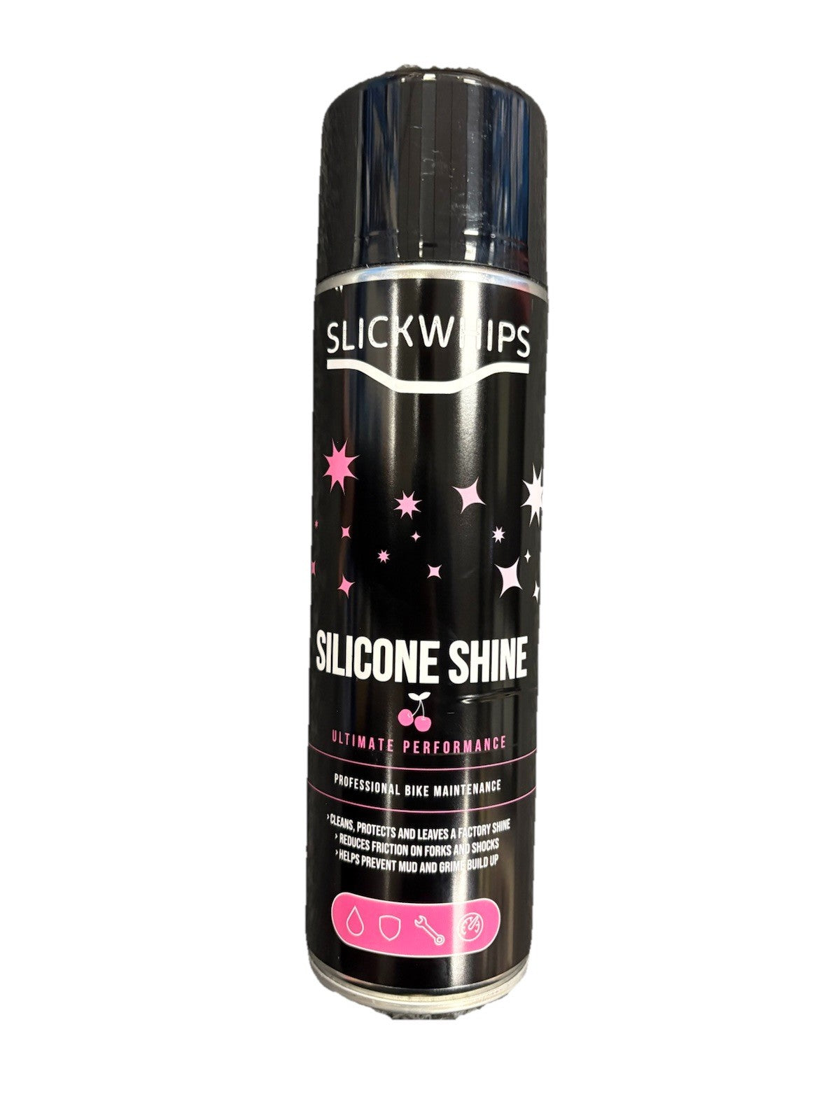 Slickwhips Silicone Shine, Cherry Scented, Motorcycle & Cycle Spray Restorer