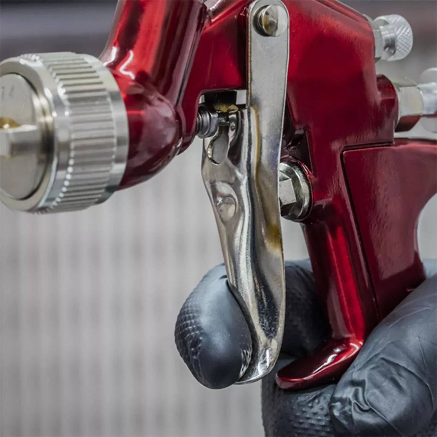 Sealey HVLP Mini Gravity Feed Air Spray Paint Gun 1.4mm Nozzle Auto Car Sprayer