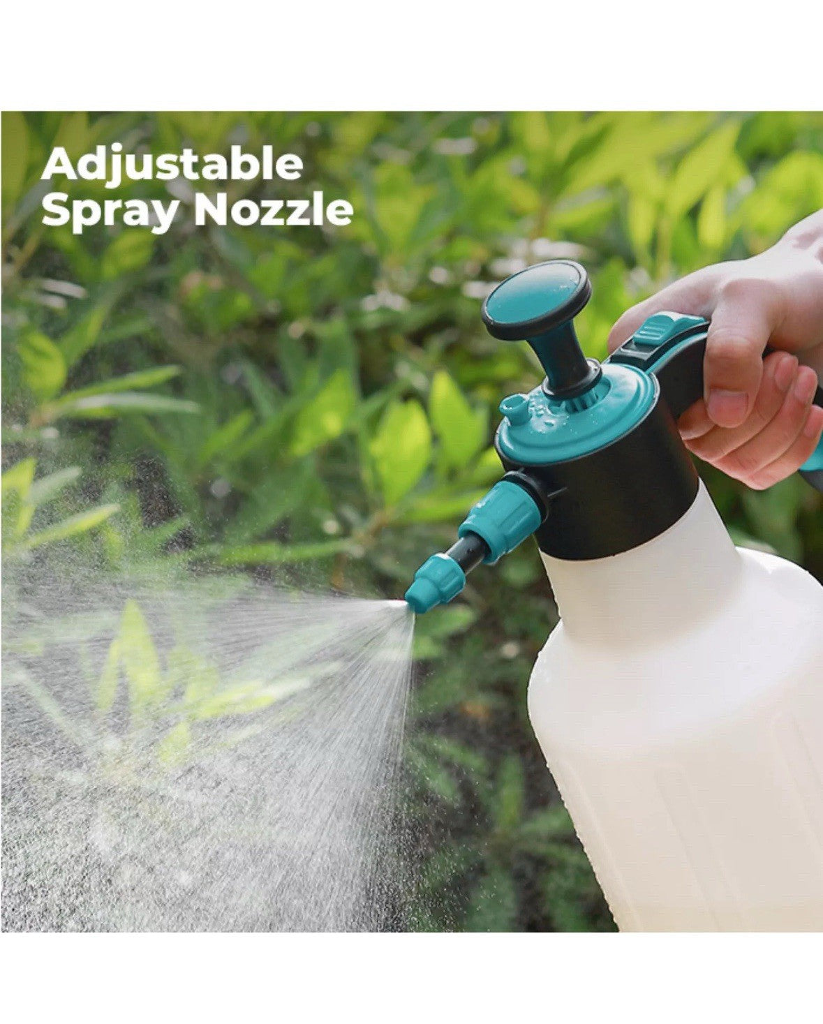 Simply Auto 2 Litre Pump Up Sprayer Control Valve Adjustable Nozzle Secure Seal