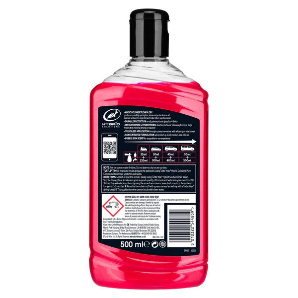 Turtle Wax Pure Seal Preassure Washer Sealant, Micro Polymer Technology 500ml