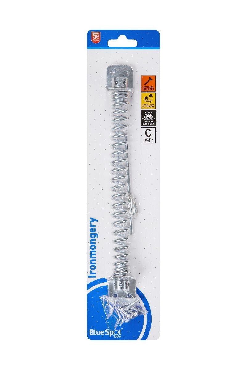Blue Spot Tools Ironmongery 250mm Zinc Plated Gate Spring bsp78049