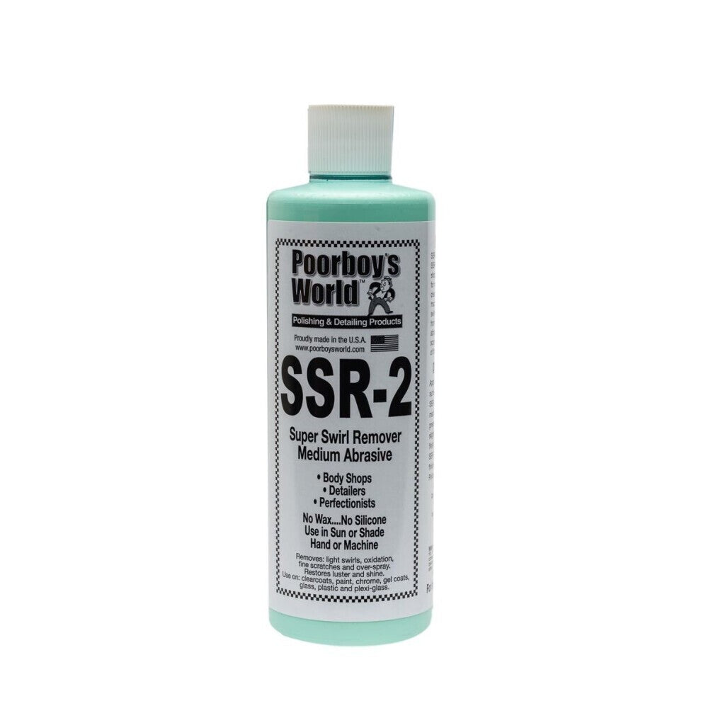 POORBOYS SUPER SWIRL REMOVER SSR 2 - MEDIUM ABRASIVE - REFINISHING - DETAILING