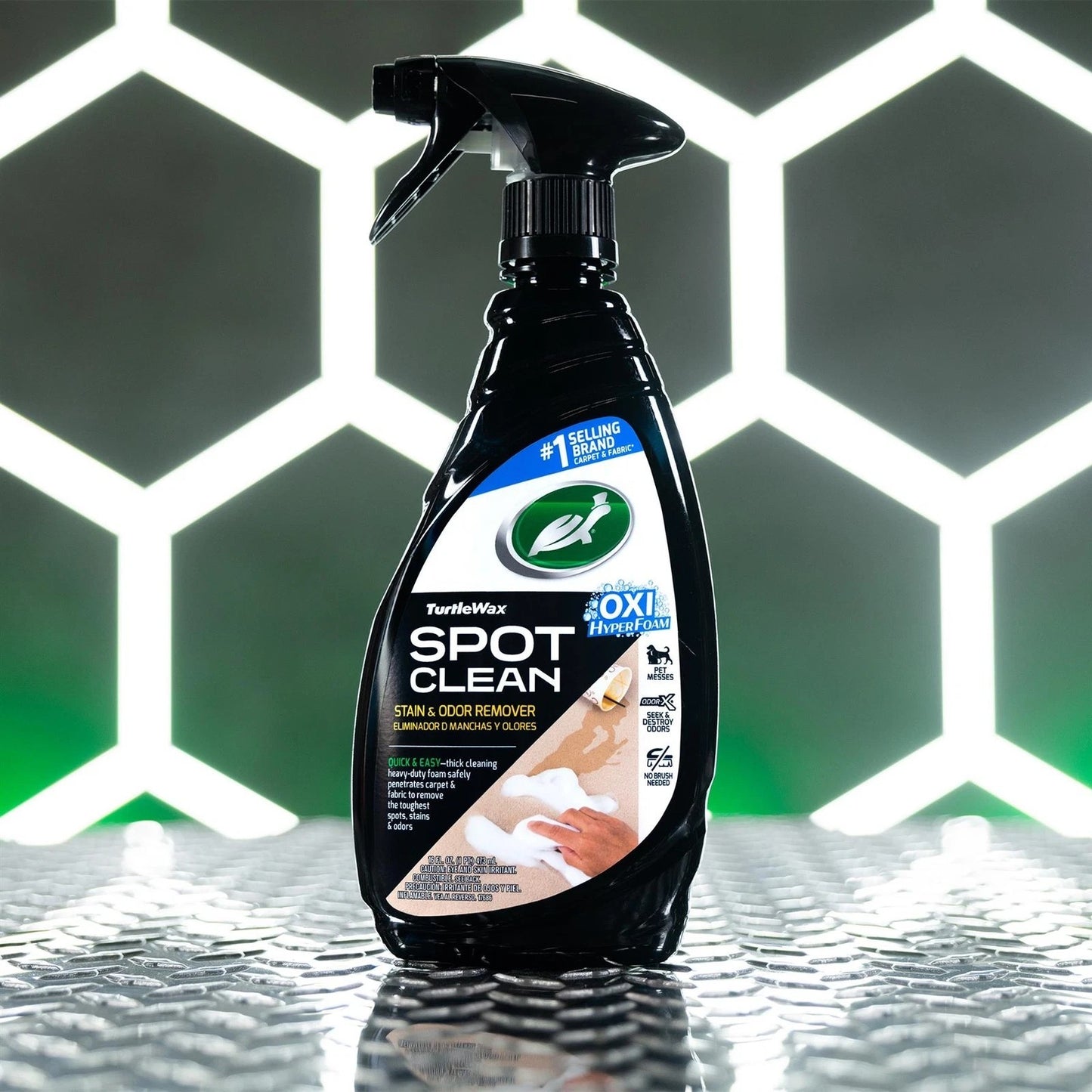 Turtle Wax Spot Clean 500ml, stain & Odor Remover for Carpets & Fabric