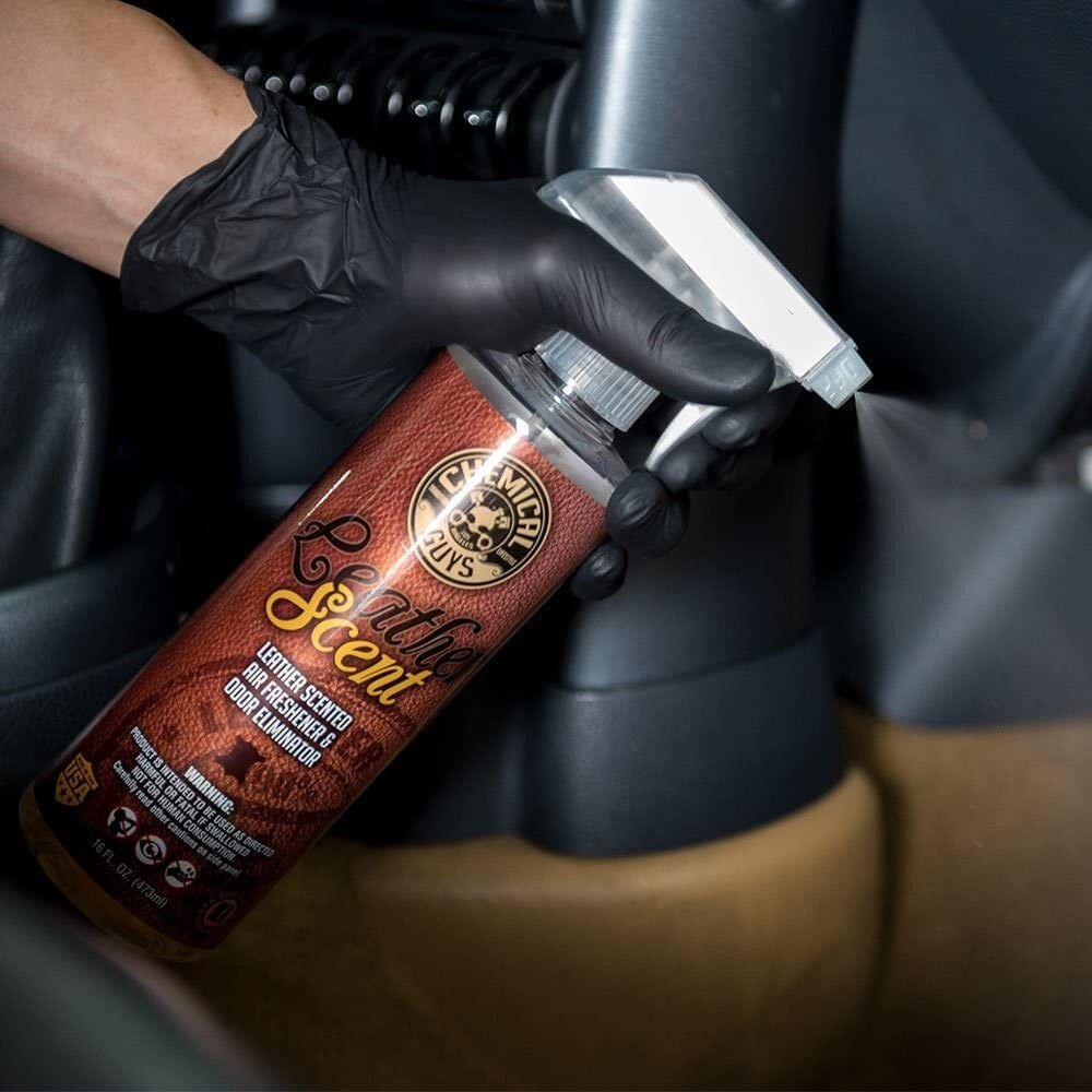 Chemical Guys Leather Scent Premium Air Freshener and Odor Eliminator - 473ml