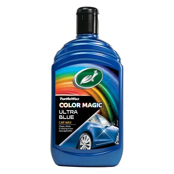 Turtle Wax Color Magic Car Polish Masks Fine Scratches Dark/Ultra Blue 500ml