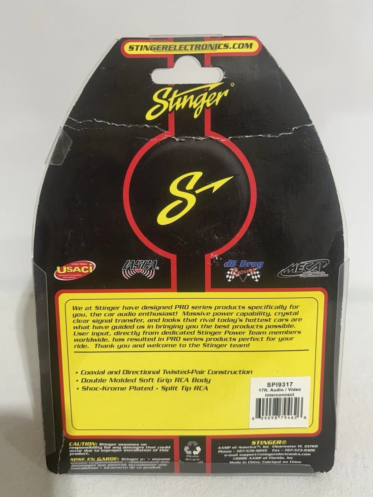 Stinger SPI9317 Pro LEVEL 3 17' Foot Audio/Video INTERCONNECT Cable New