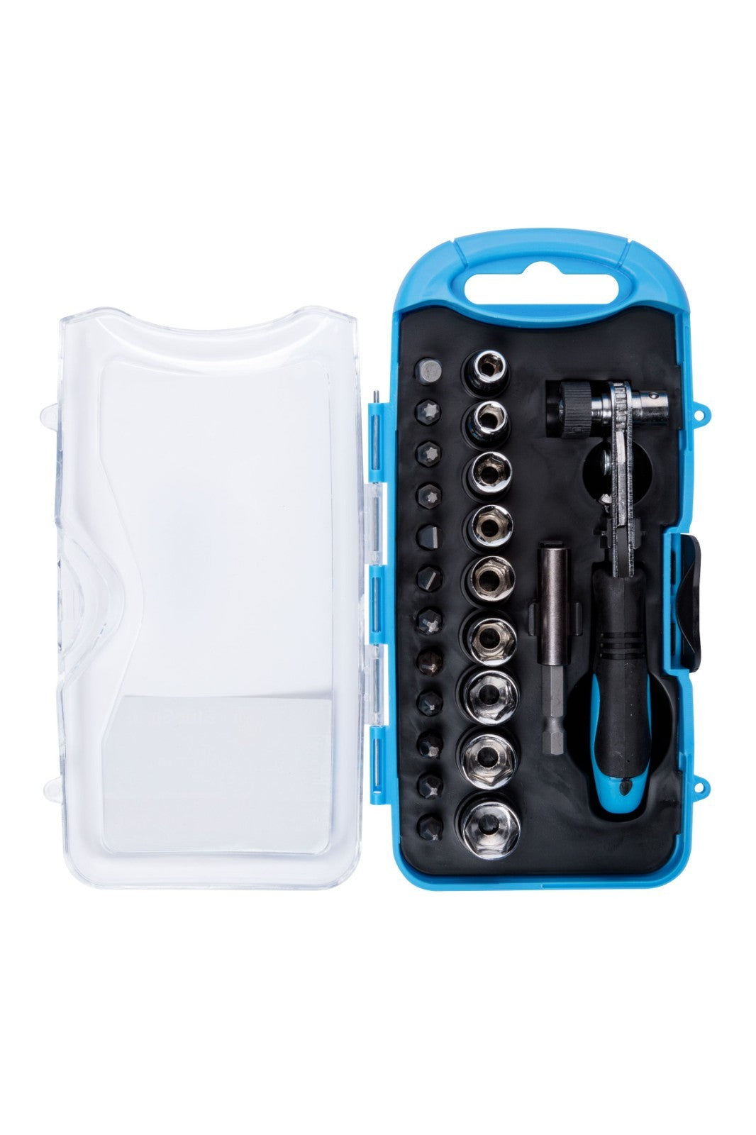 Bluespot 1/4" Hex Socket + Offset Ratchet & Screwdriver Bit 23Pcs Set 12624