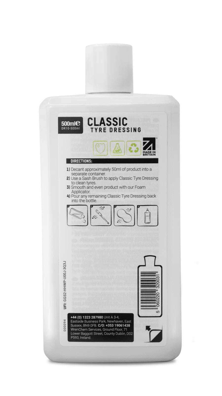 ValetPro Classic Tyre Dressing 500ml DR10-500ml