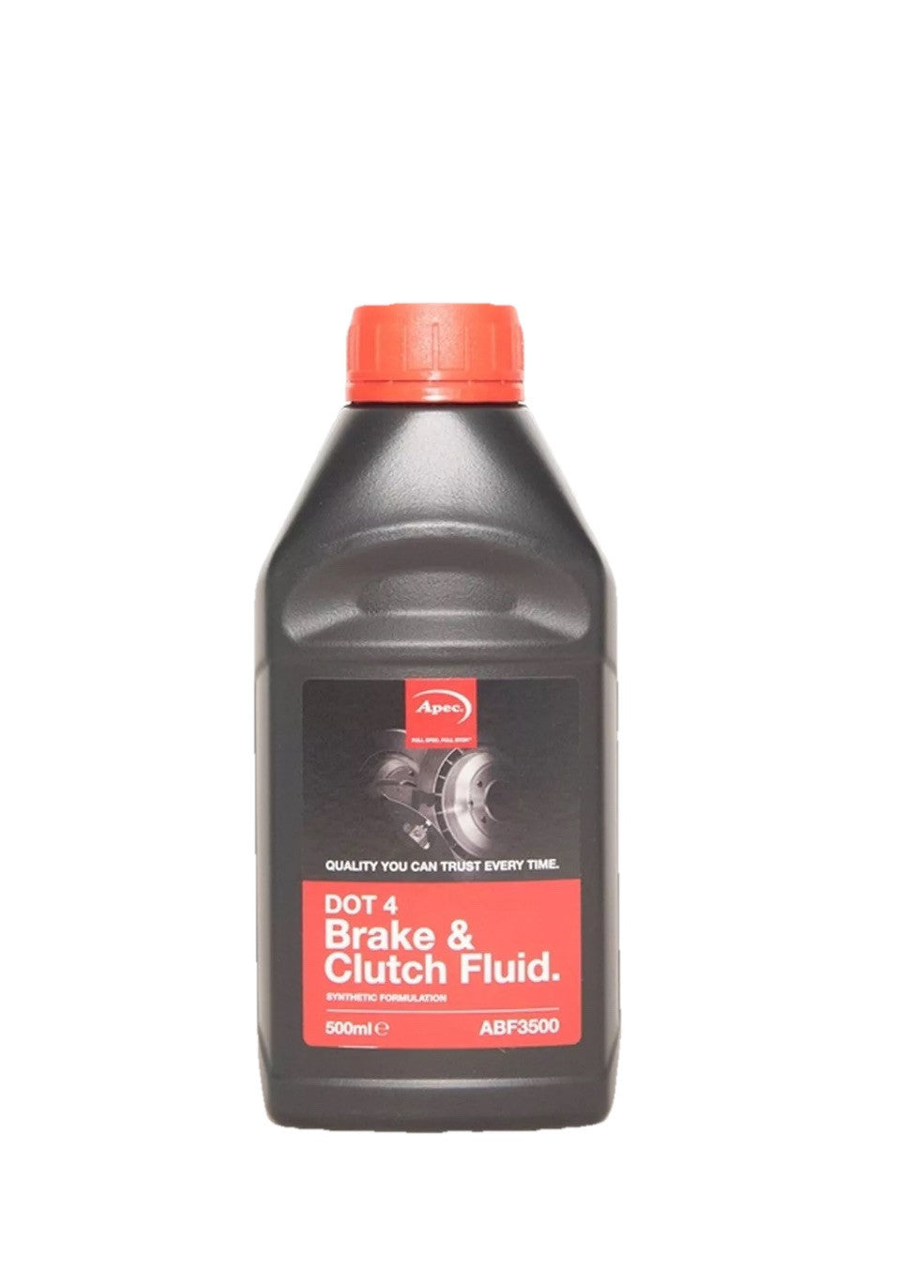 Apec DOT 4 BRAKE FLUID 500ML, Synthetic Formulation, abf3500