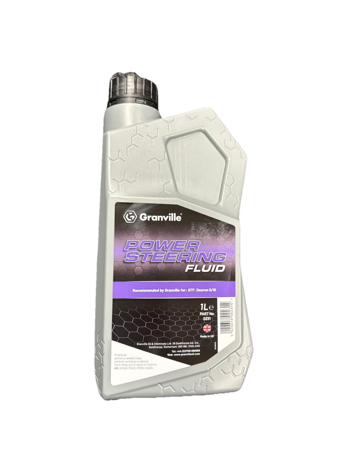Granville Power Steering Fluid Synthetic Hydraulic Lubricant 1 Litre 231