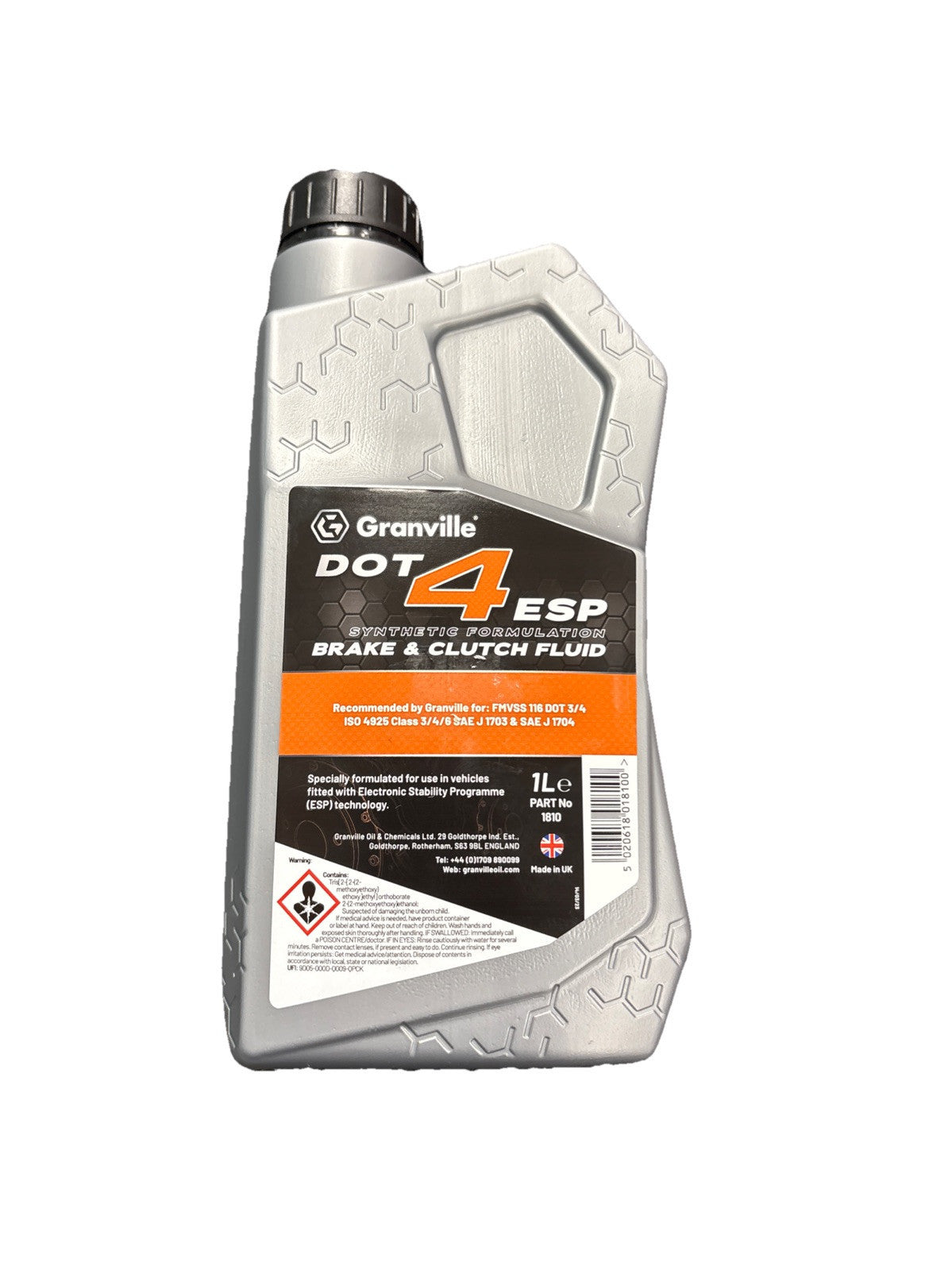 Granville 1810 Brake Fluid Dot 4 ESP 1 Litre Single