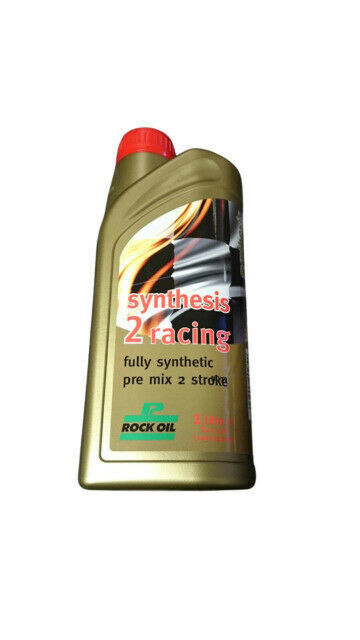 Rock Oil Synthesis 2 Racing Fully Synthetic Pre Mix 2 Stroke 2T Oil 1 Litre