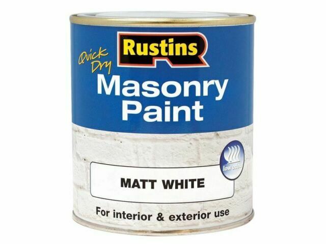 Rustins - Quick Dry Masonry Paint White 250ml