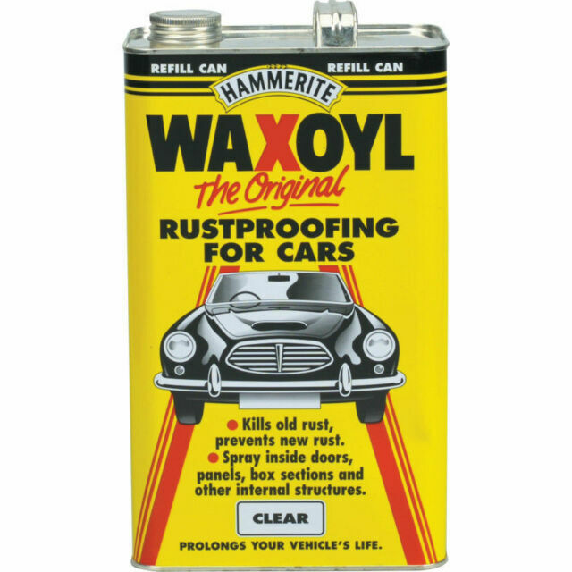 Hammerite Waxoyl Clear 5 L Can Rust & Corrosion Inhibitor Waxoyl, Rust proofing