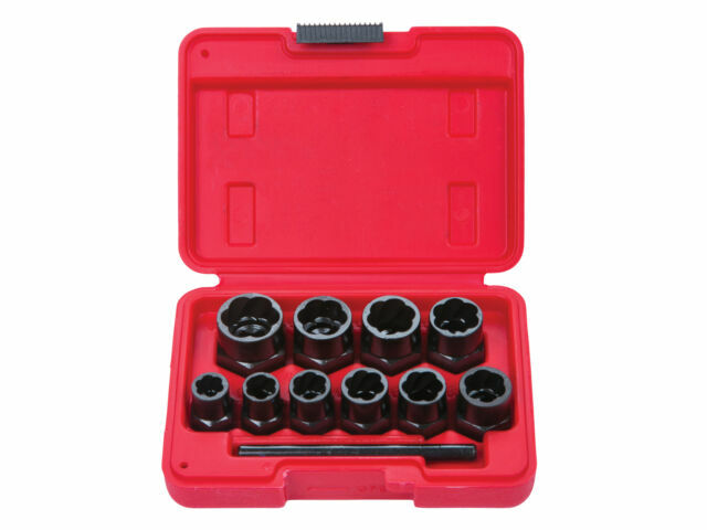 10PC GRIP & TWIST SOCKETS LOCKING WHEEL NUT REMOVER DAMAGED ROUNDED BOLTS