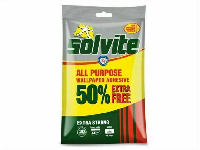 Solvite All Purpose 3 Roll Wallpaper Paste Sachet 68g 368831