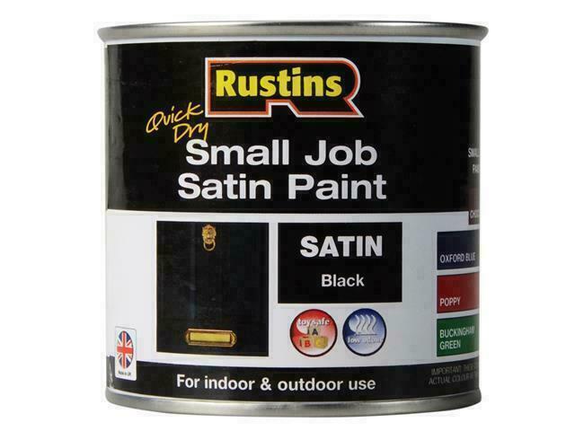 Rustins SPBLW250 Quick Dry Small Job Satin Paint - 250ml