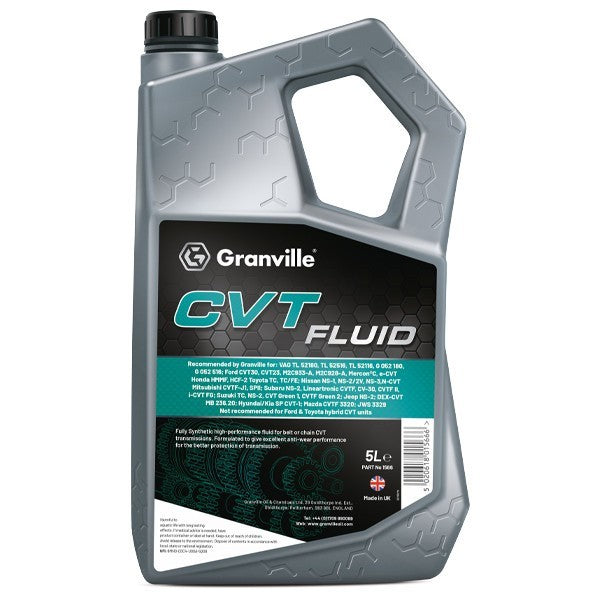 Granville 1566 CVT Constantly Variable Transmission Fluid 5 Litre Single