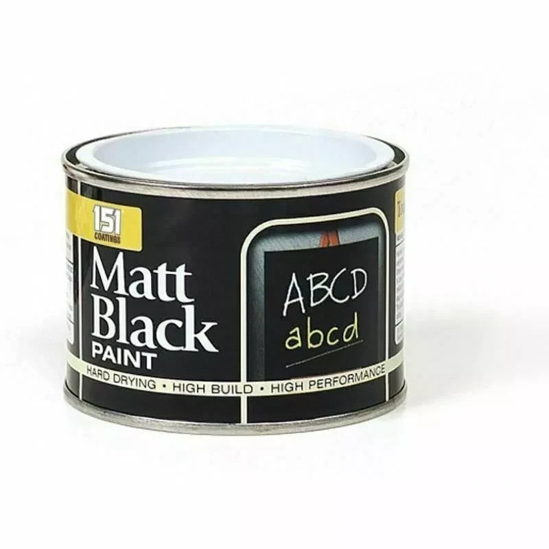 151 Coatings High Performance Matt Black, Chalk Board Paint 180ML