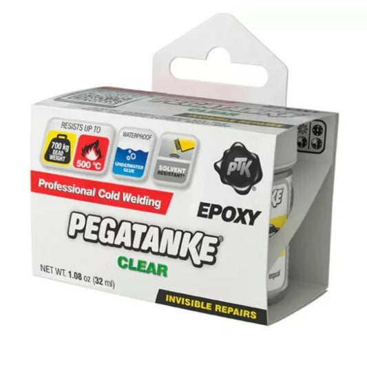 Pegatanke CLEAR Professional Cold Weld 2 Part Super Strong Epoxy Resin Glue