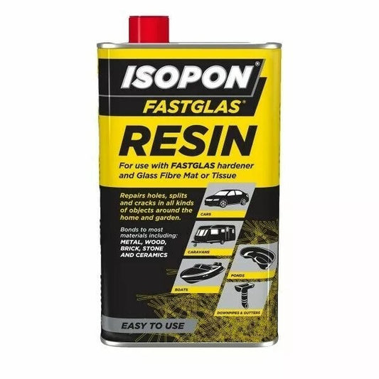 Isopon Fastglas Fast Curing Polyester Laminating Resin 500ml for Glass Fibre