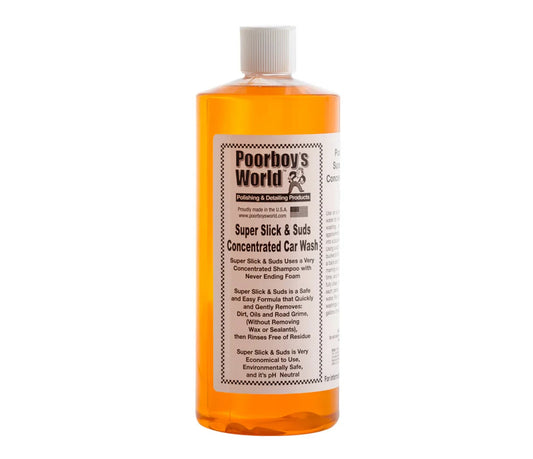 Poorboys Car Care Super Slick & Suds Cleaning Cleaner Shampoo - 946ml