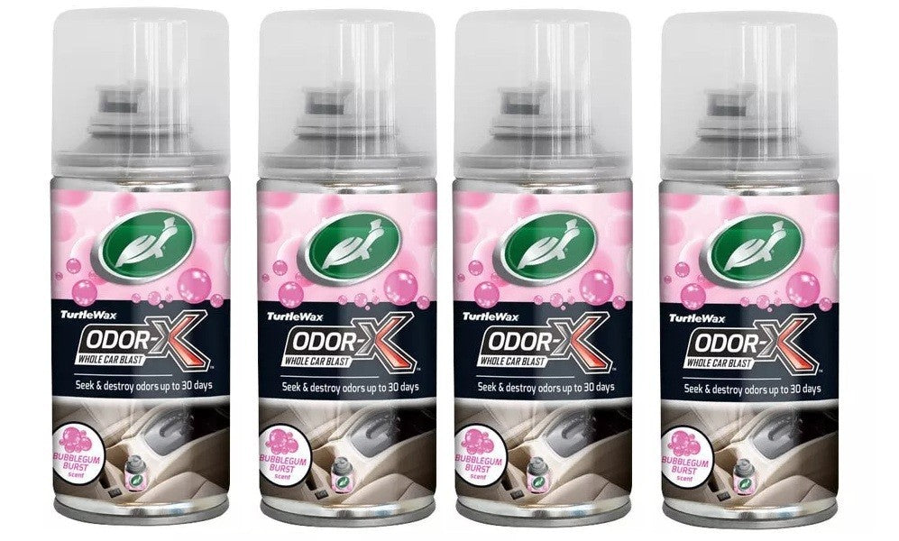 4X Turtle Wax Odor-X Whole Car Sweet  BUBBLEGUM, Scent Fogger Lasts 30 Days