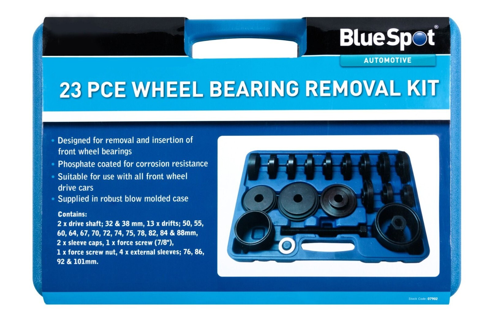 23pc Wheel Bearing Removal & Installation Universal Tool Kit 07902
