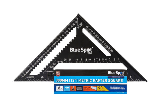 BlueSpot 12" Square Aluminium Rafter Tri-square Mitre Saw Guide 150mm BSP25705