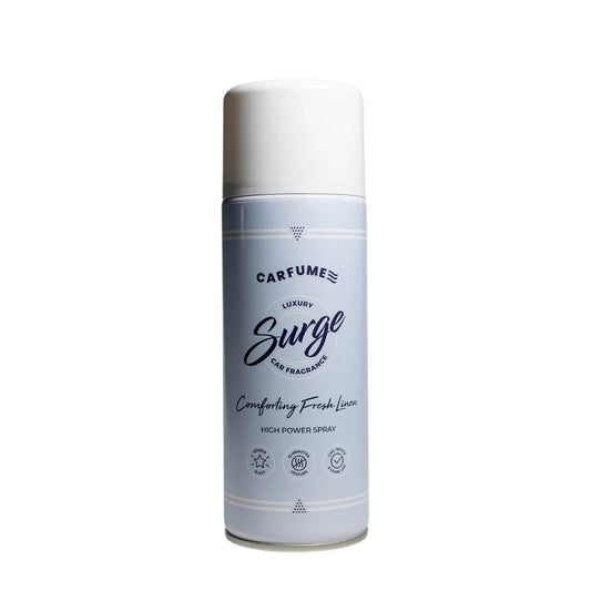 Carfume Classic Surge Spray Air Freshener  comforting Fresh Linen