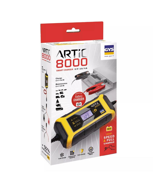 GYS ARTIC 8000 Smart Battery Charger & Optimiser 8 Amp 029712
