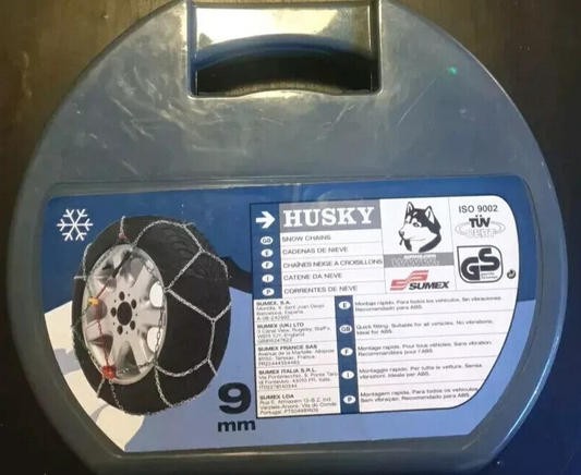 Husky Classic Snow Chains – Brand New 9mm size 170x13 to 195x45 huskn060