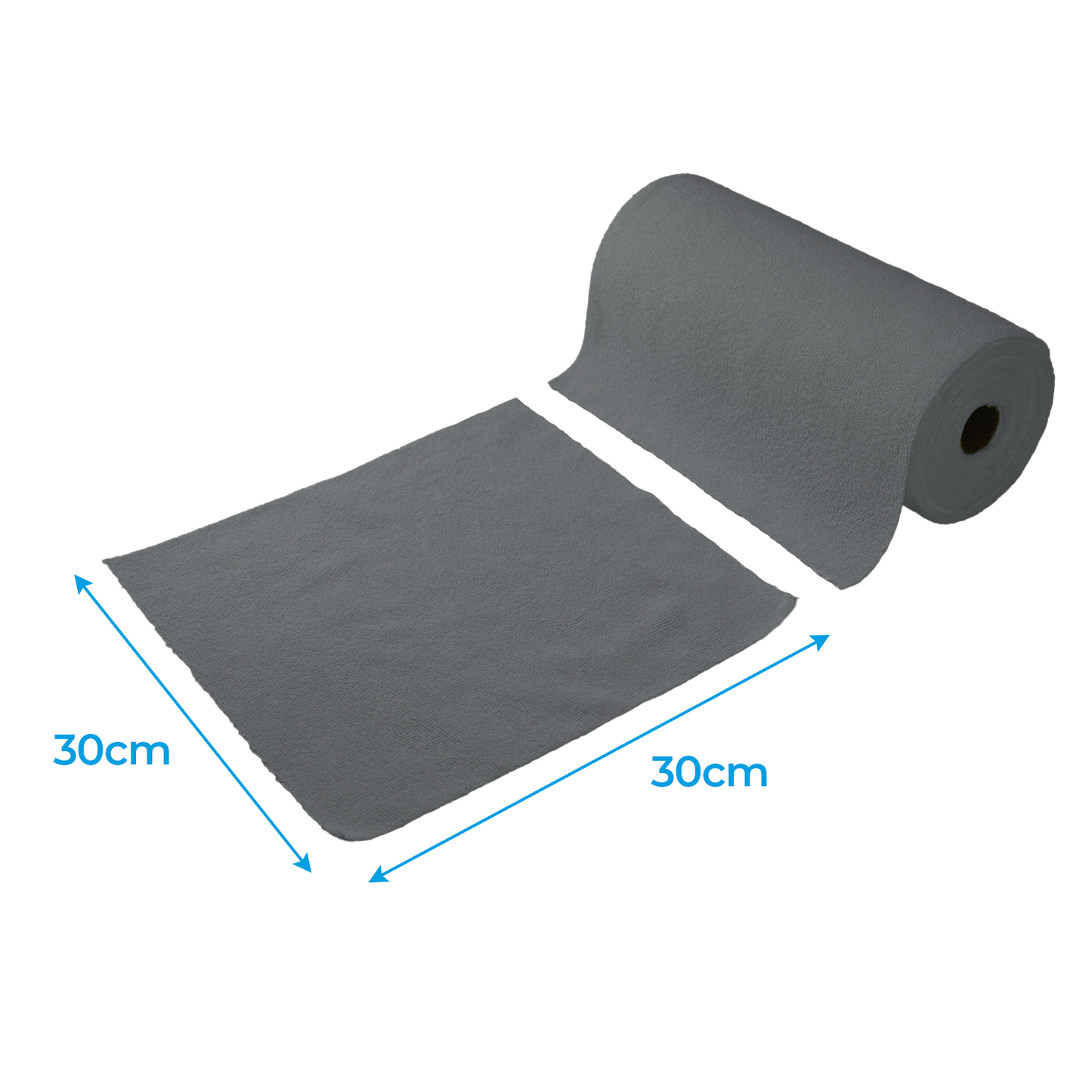 Microfibre Tear-Off Cloth Roll 50 pcs, Lint Free Car Home Garden Cleaning Orange