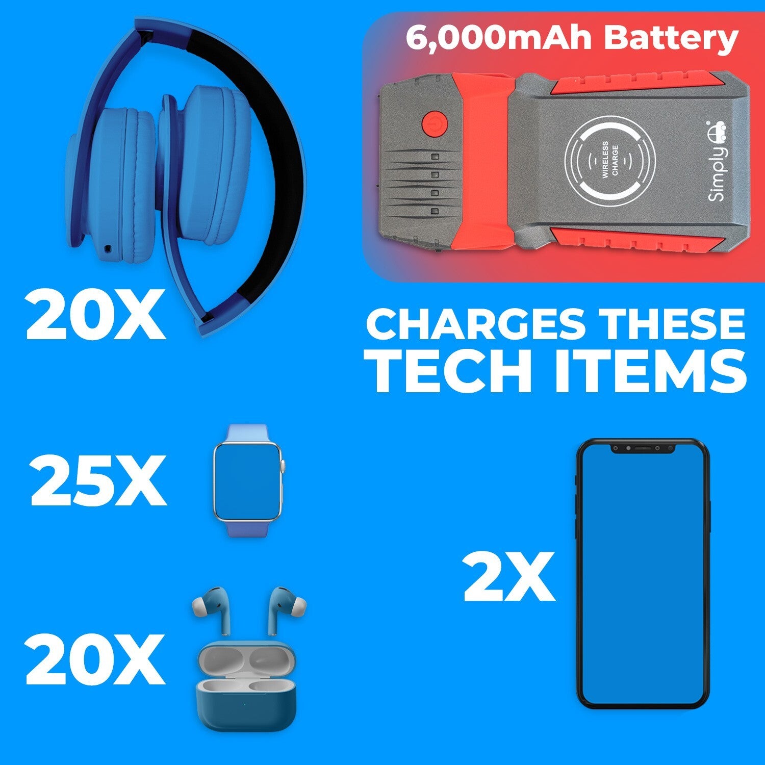 8000mah Car Battery Charger Jump Starter Portable Power Bank 500amps JS002