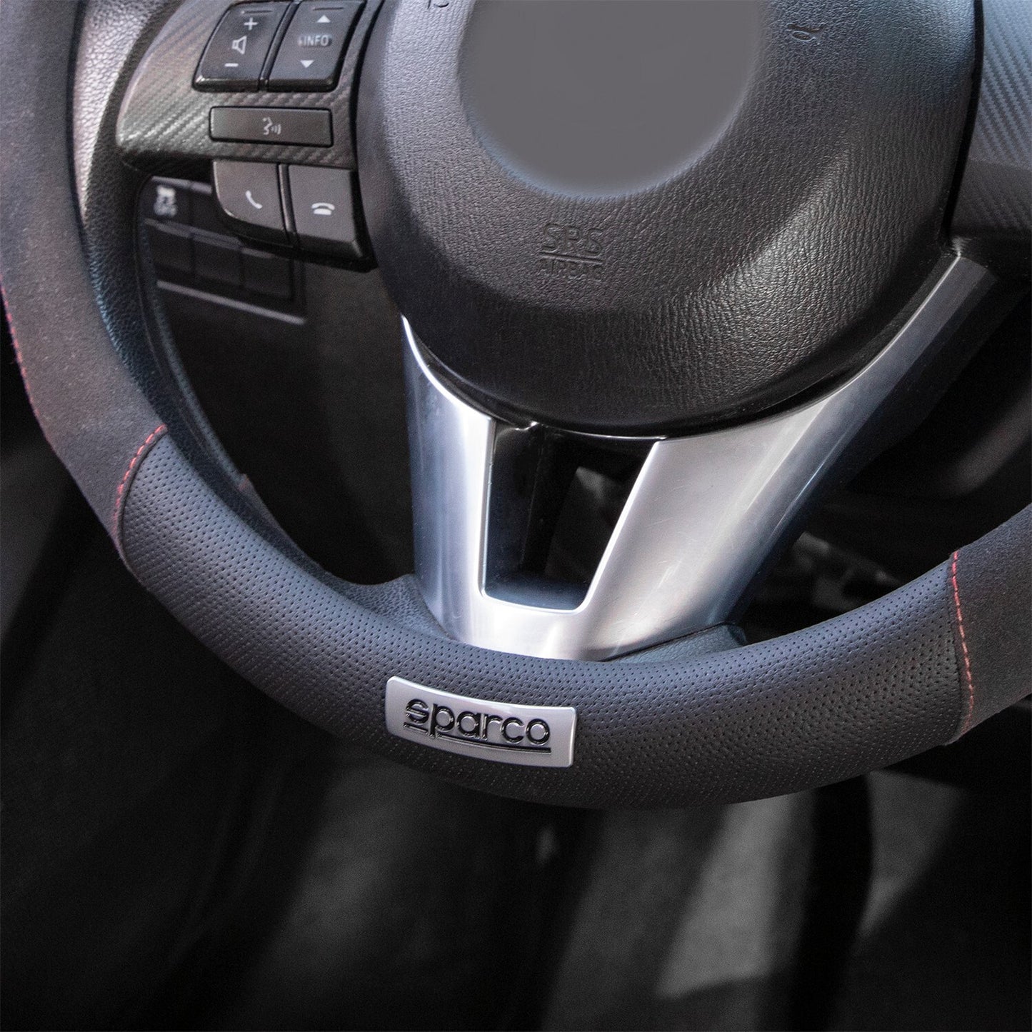 Official Sparco Steering Wheel Cover, Universal fitting, High Quality Material