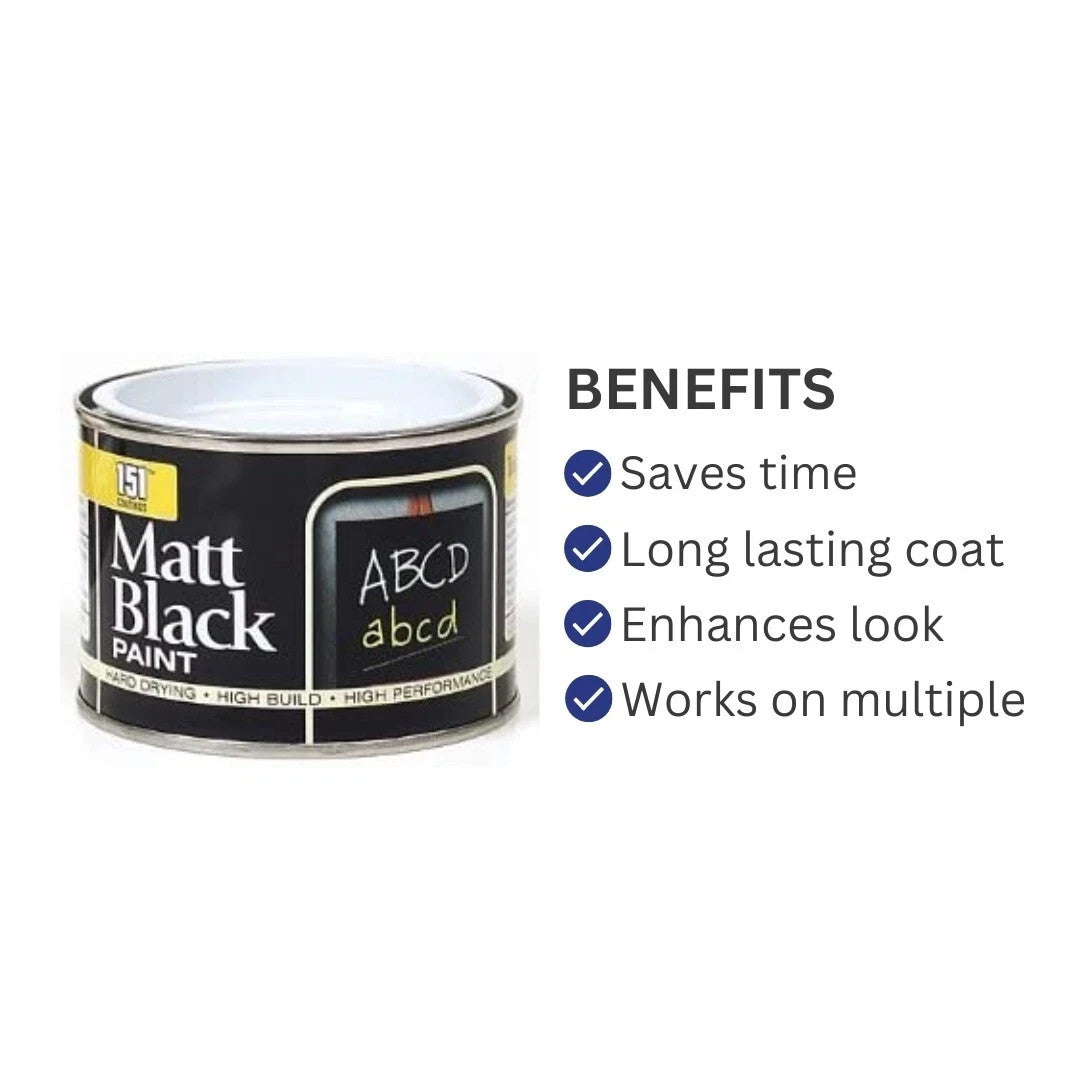 151 Coatings High Performance Matt Black, Chalk Board Paint 180ML