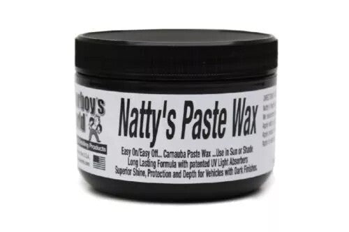 Poorboy's World Natty's Paste Wax Black 8oz Dark Cars Extra Depth & Shine