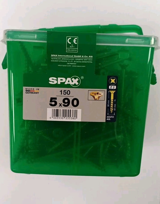Spax S Self Countersinking Pozi Wood Screws Handy Tub 5mm 90mm Pack of 150