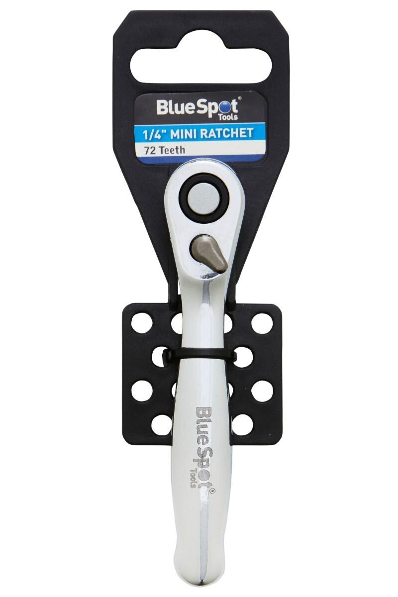 BlueSpot 1/4" Drive Mini Ratchet Quick Release 72 Teeth