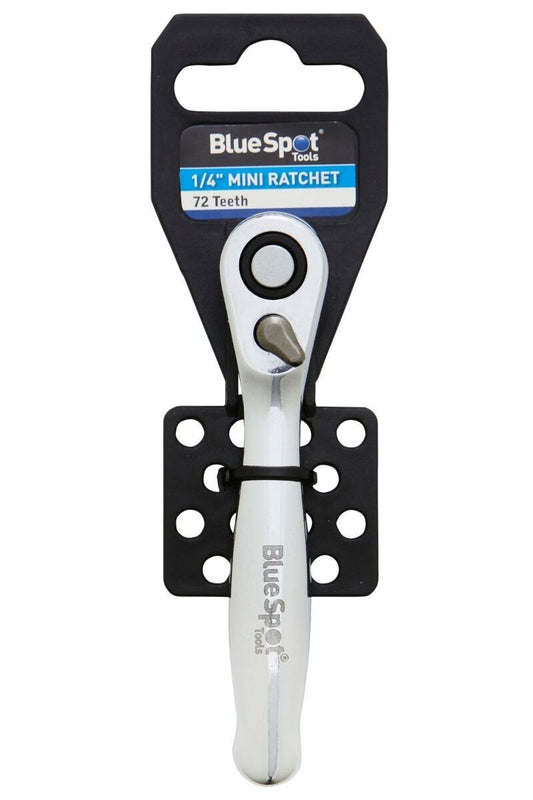 BlueSpot 1/4" Drive Mini Ratchet Quick Release 72 Teeth