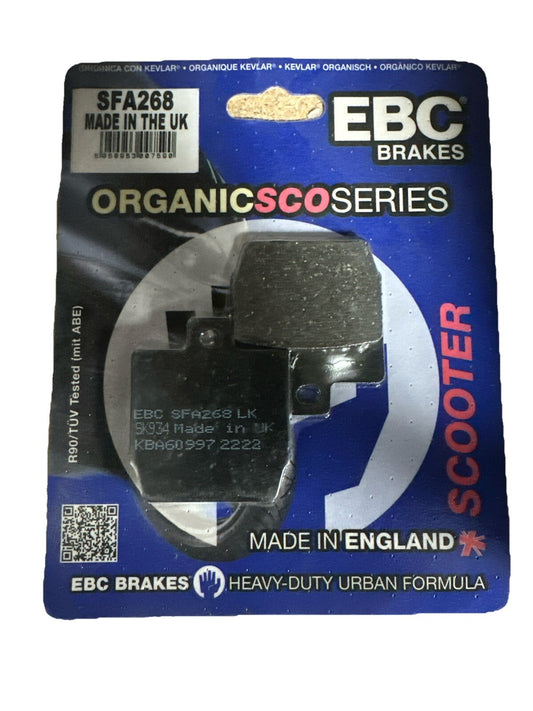 Fits Yamaha NS50 / YQ50 / Aerox 50 1997 - 2020 EBC Organic REAR Disc Brake Pads