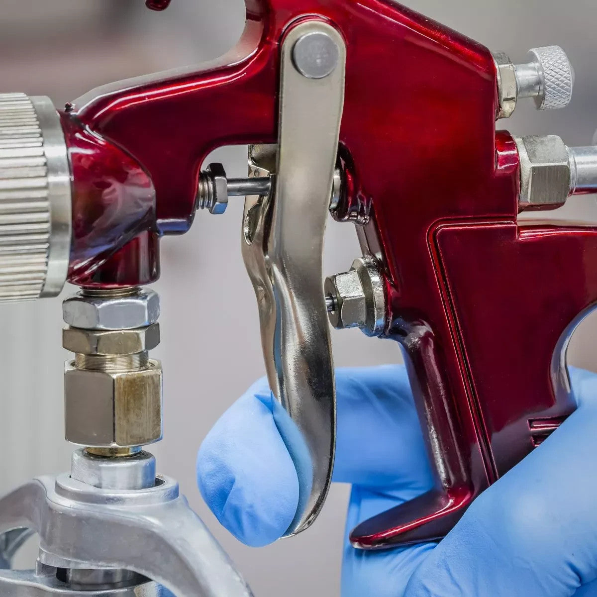 Sealey Green Gravity Feed Spray Gun 1.7mm Set-Up Automotive Car Refinishing