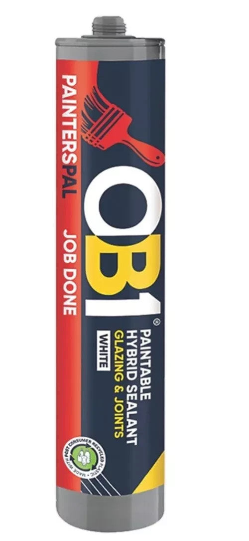Bostik OB1 PaintersPal Paintable Hybrid Sealant Glazing & Joints  290ml- WHITE