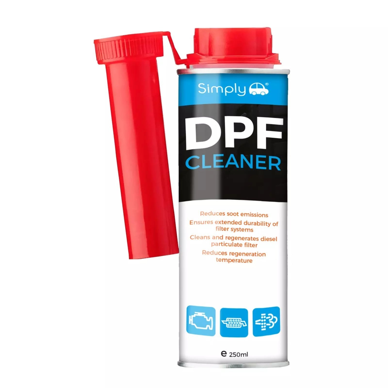 Simply Dpf Cleaner 250ml Particulate Filter Regenerates Fluid Unblock Soot DPF1