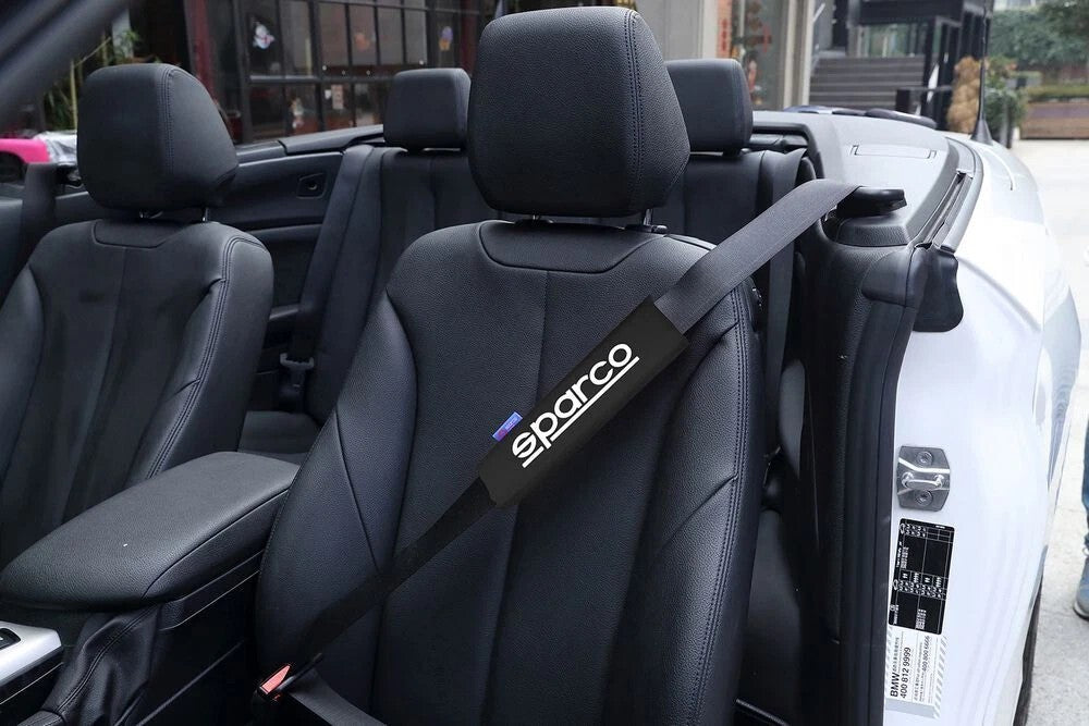 Sparco Seat Belt Pads Car Harness Cover Shoulder Pads Black Red Blue Comfortable