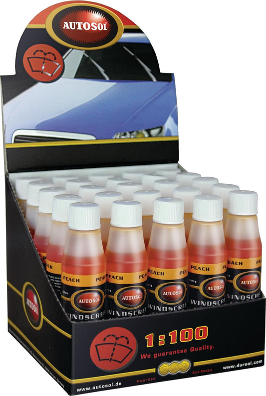 Autosol One Shot Car Windscreen Window Screen Wash Concentrate Peach 005535