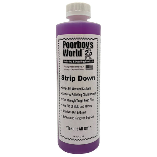 POORBOYS STRIP DOWN 473ML WAX AND SELANT REMOVAL SPRAY - REMOVES POLISH RESIDUE