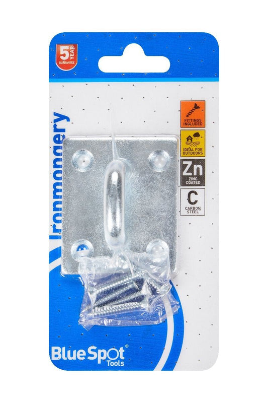 Blue Spot Tools 55mm x 65mm Zinc Plated Heavy Duty Staple on Plate bsp78066